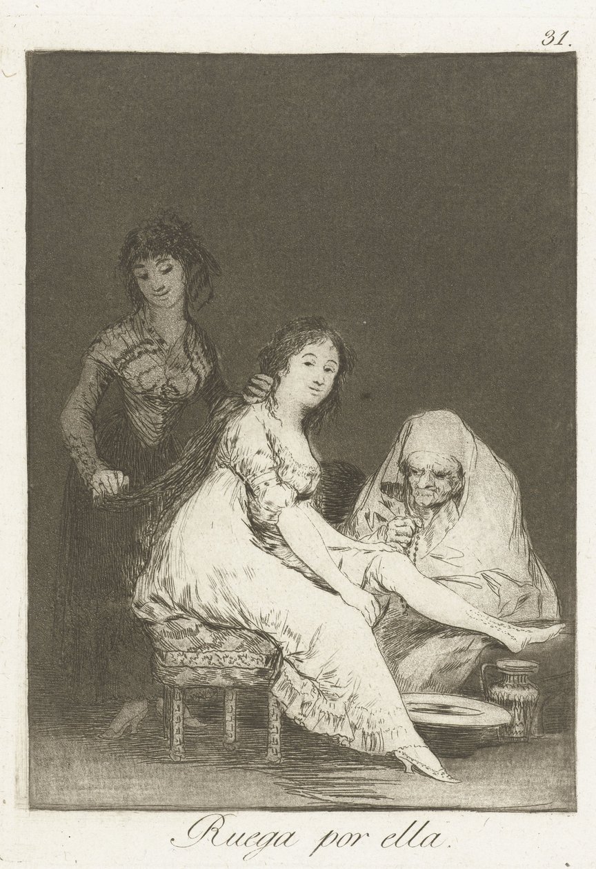 Modlí se za ni od Francisco de Goya