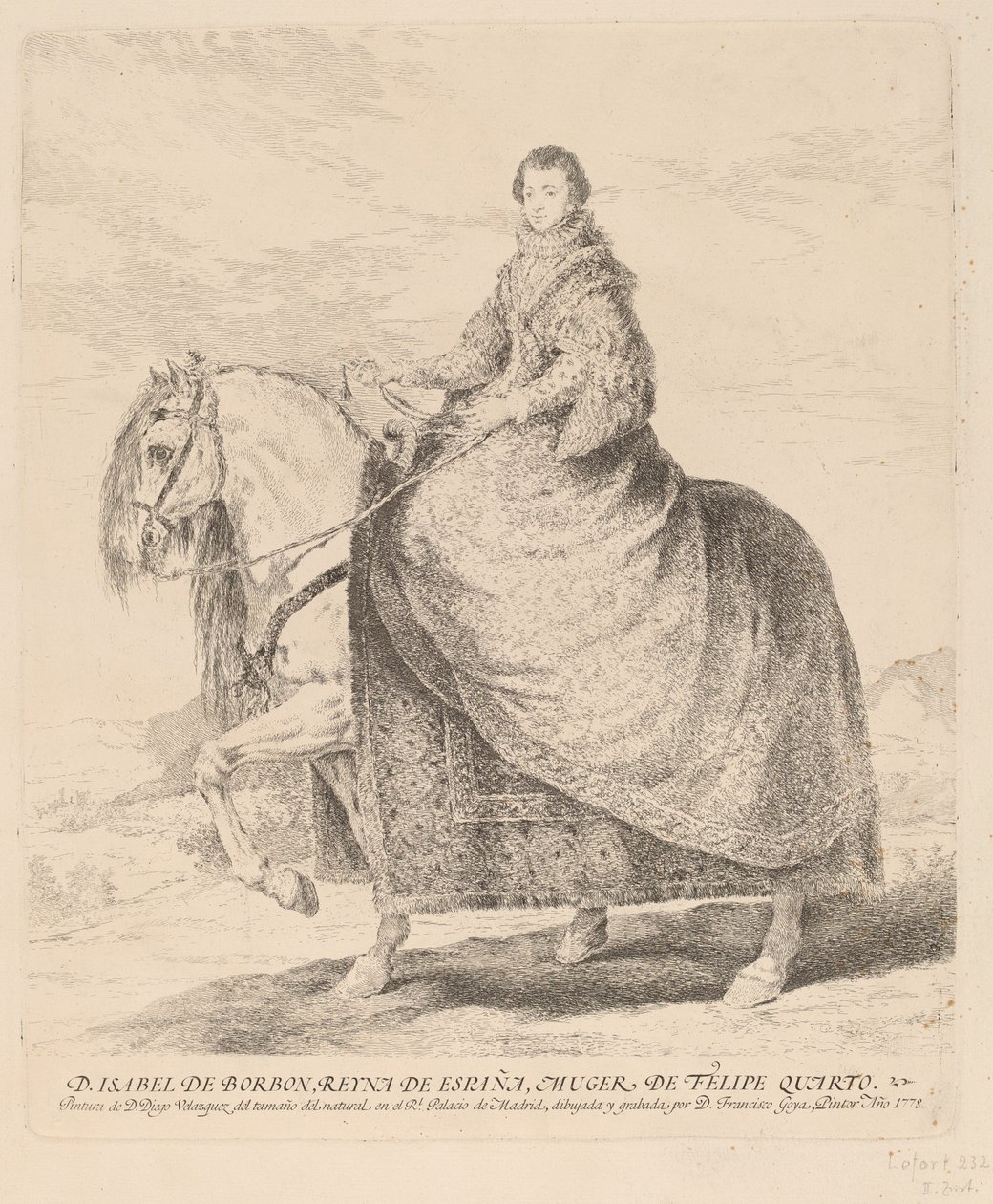 Isabella Bourbonská od Francisco de Goya after Diego Velázquez
