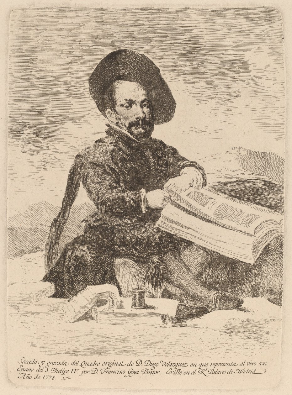 trpaslík (trpaslík) od Francisco de Goya after Diego Velázquez