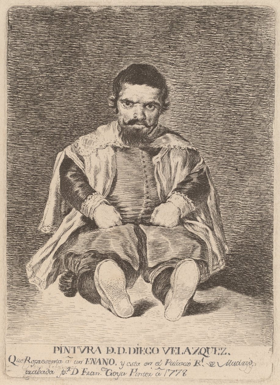 trpaslík (trpaslík) od Francisco de Goya after Diego Velázquez