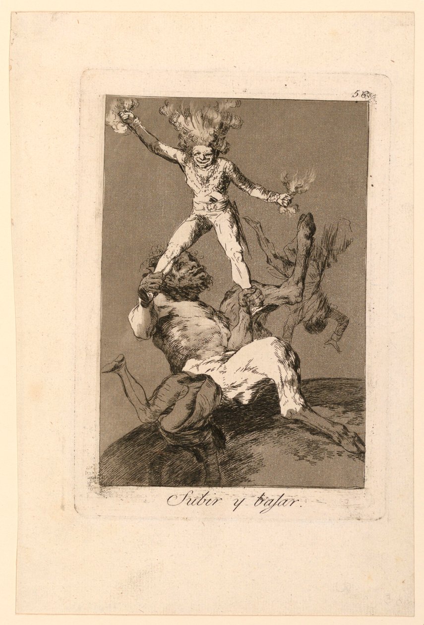 Nahoru a dolů od Francisco de Goya y Lucientes