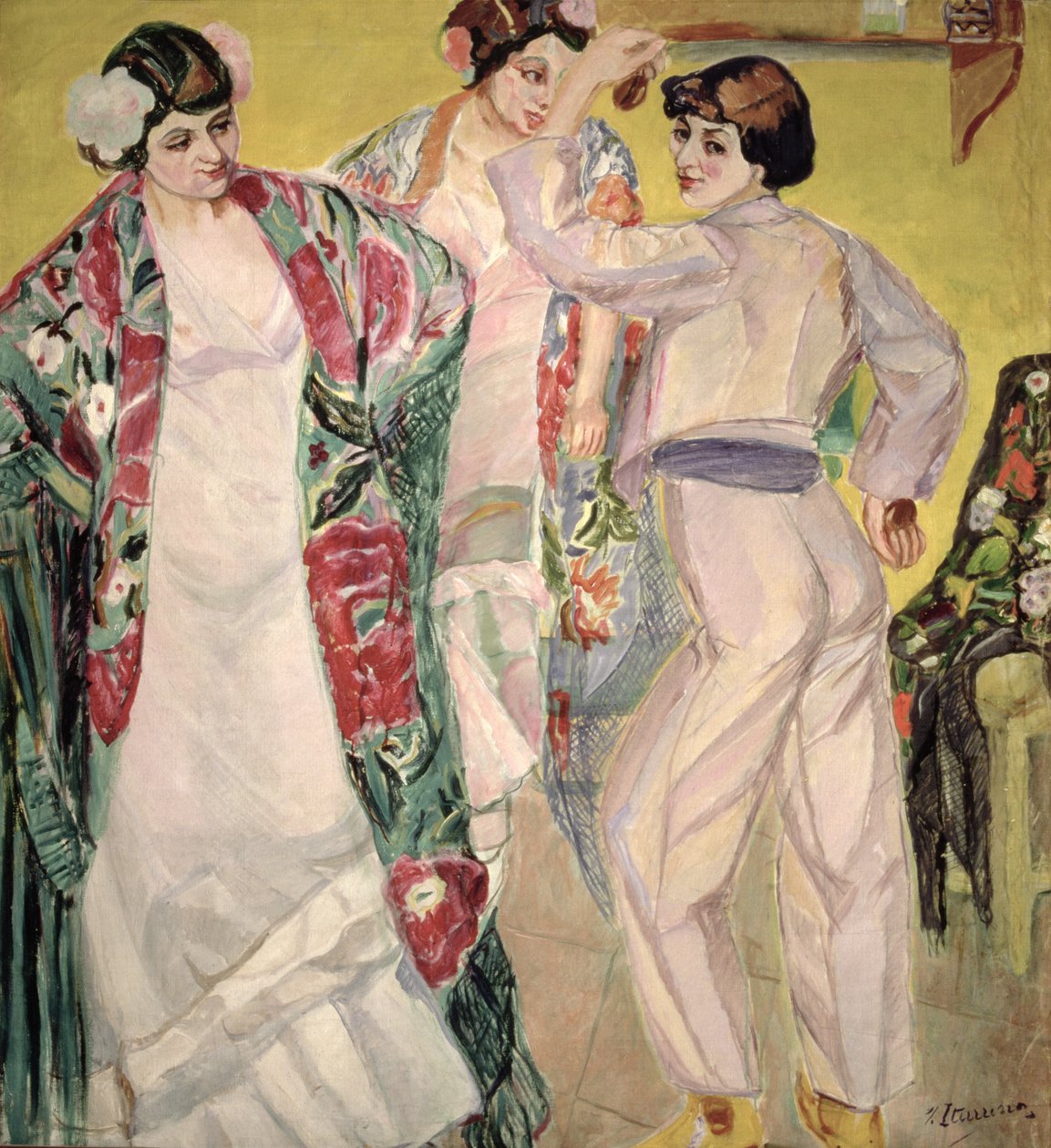 Flamencanská scéna od Francisco de Iturrino