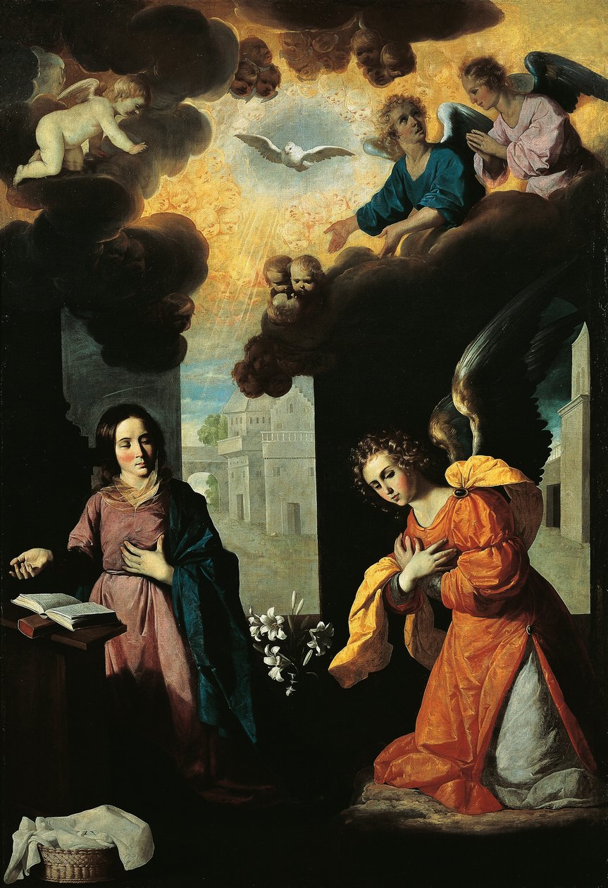 Zvěstování od Francisco de Zurbaran