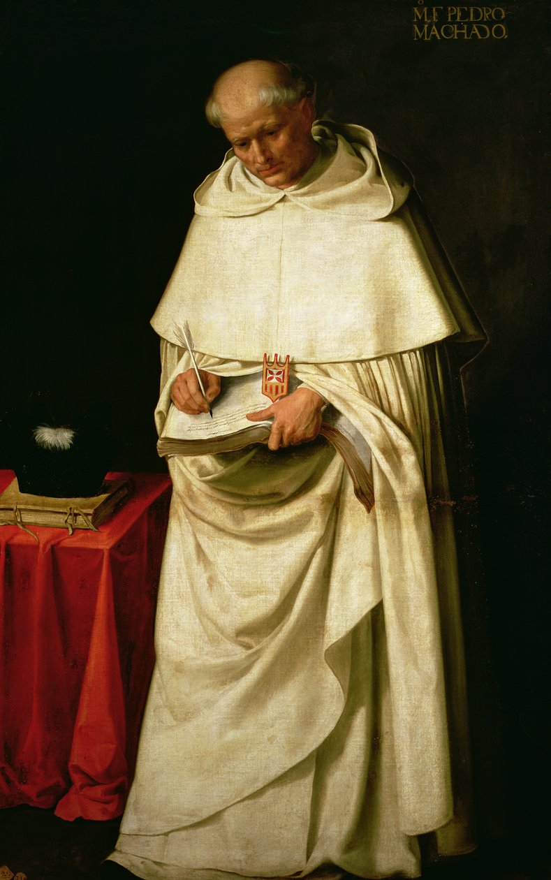 Bratr Pedro Machado († 1604) (olej na plátně) od Francisco de Zurbaran