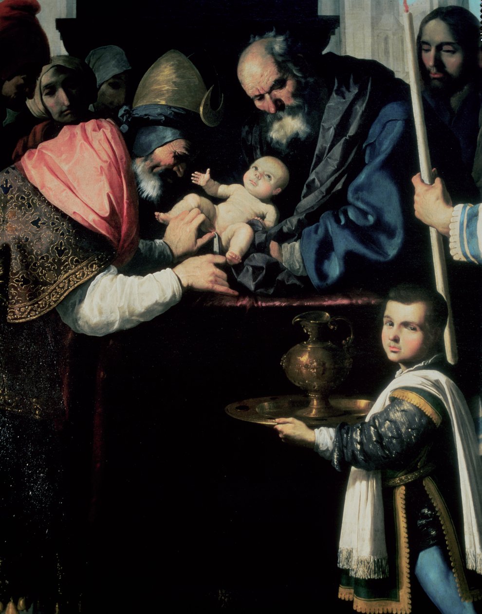 Obřízka Krista (detail) od Francisco de Zurbaran