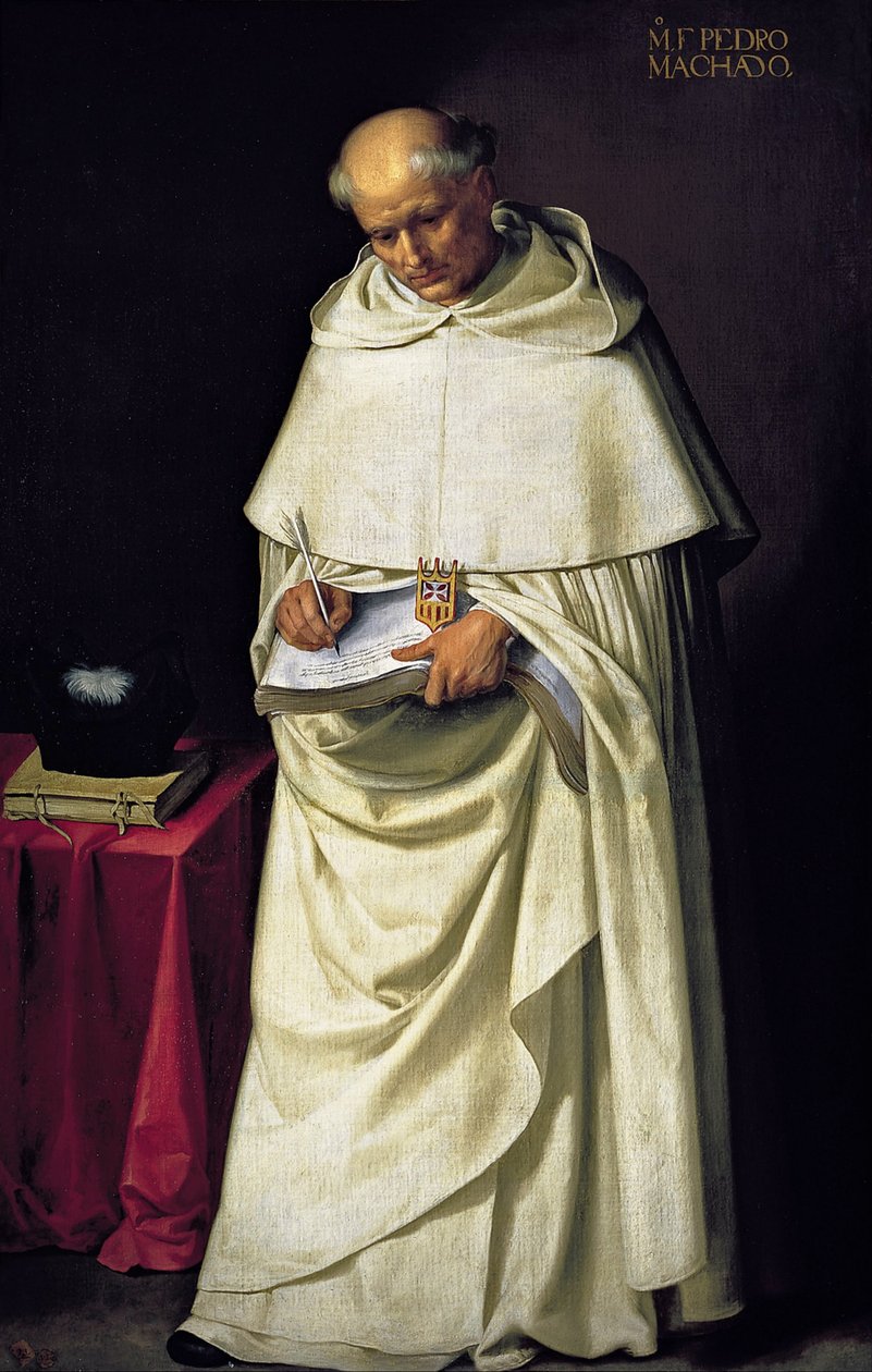 mnich Pedro Machado od Francisco de Zurbaran