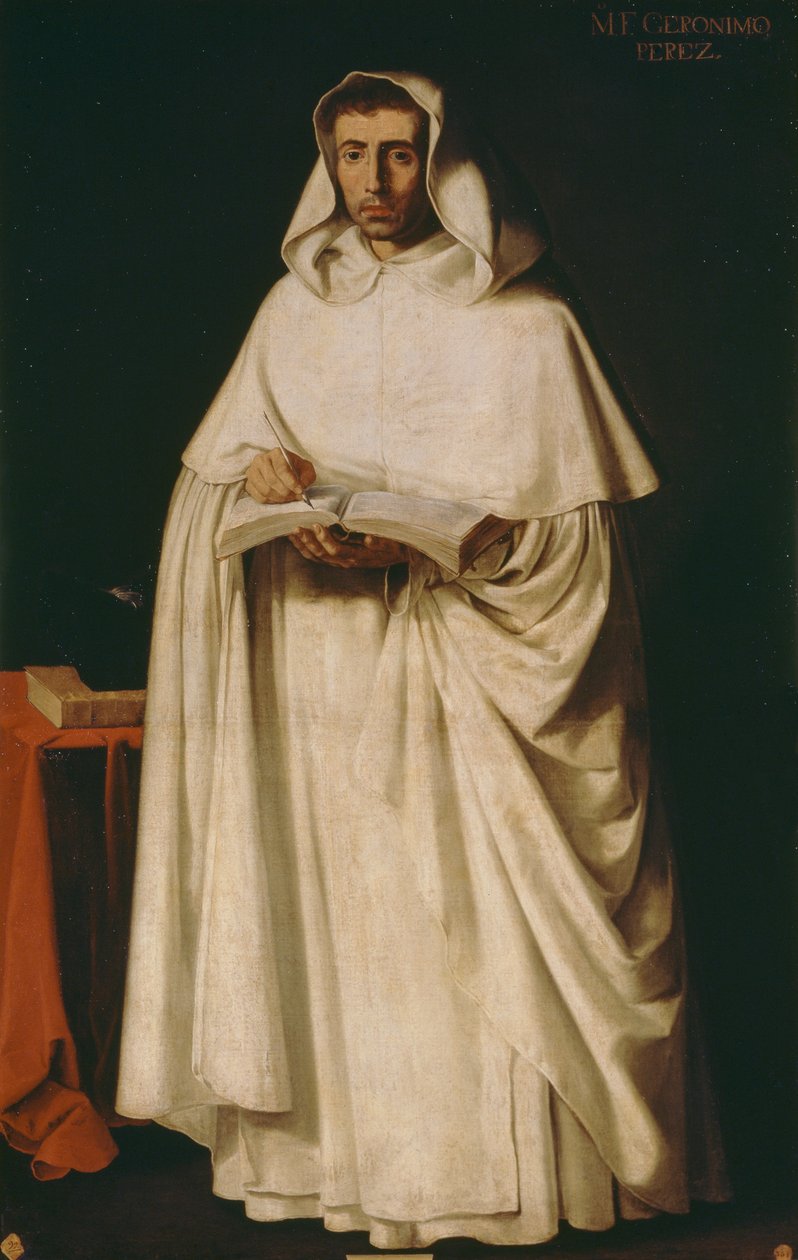 Friar Jeronimo Perez, Francisco de Zurbaran (1598-1664) od Francisco de Zurbaran