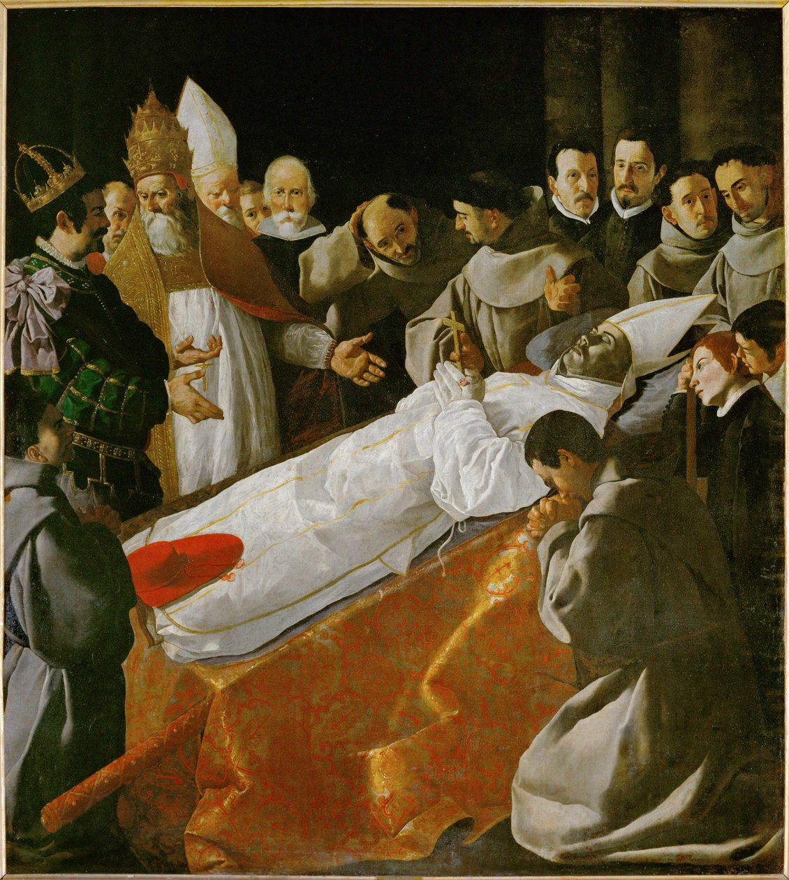 Výstava těla svatého Bonaventury ... od Francisco de Zurbaran