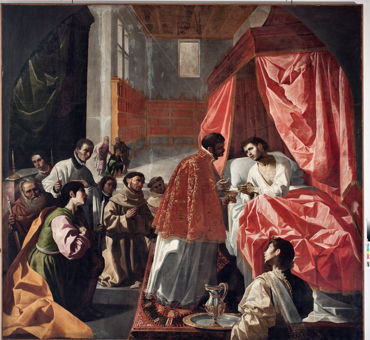 Poslední přijímání svatého Bonaventury (olej na plátně od Francisco de Zurbaran