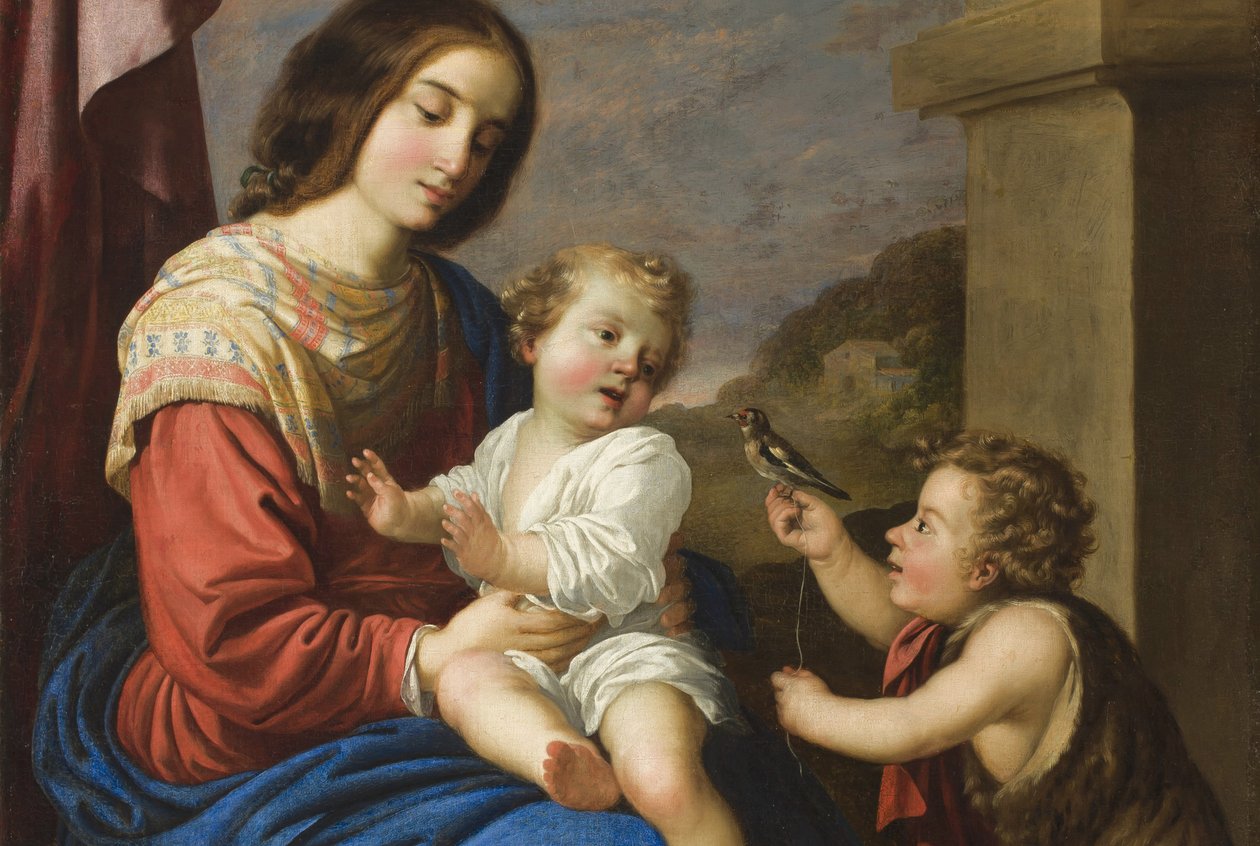 Madonna a dítě se svatým Janem, 1658 (detail 873219) od Francisco de Zurbaran