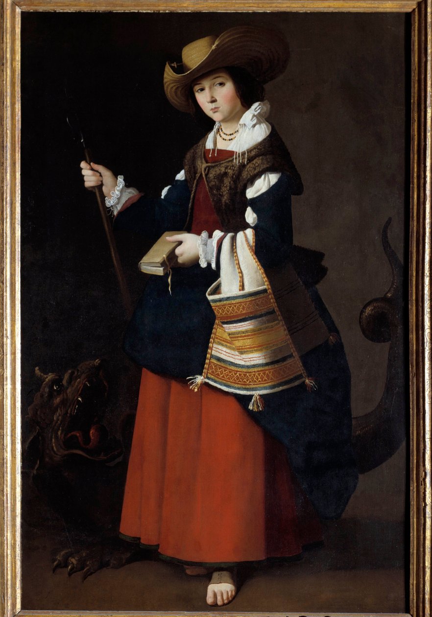 Portrait en pied de Saint Margarita d