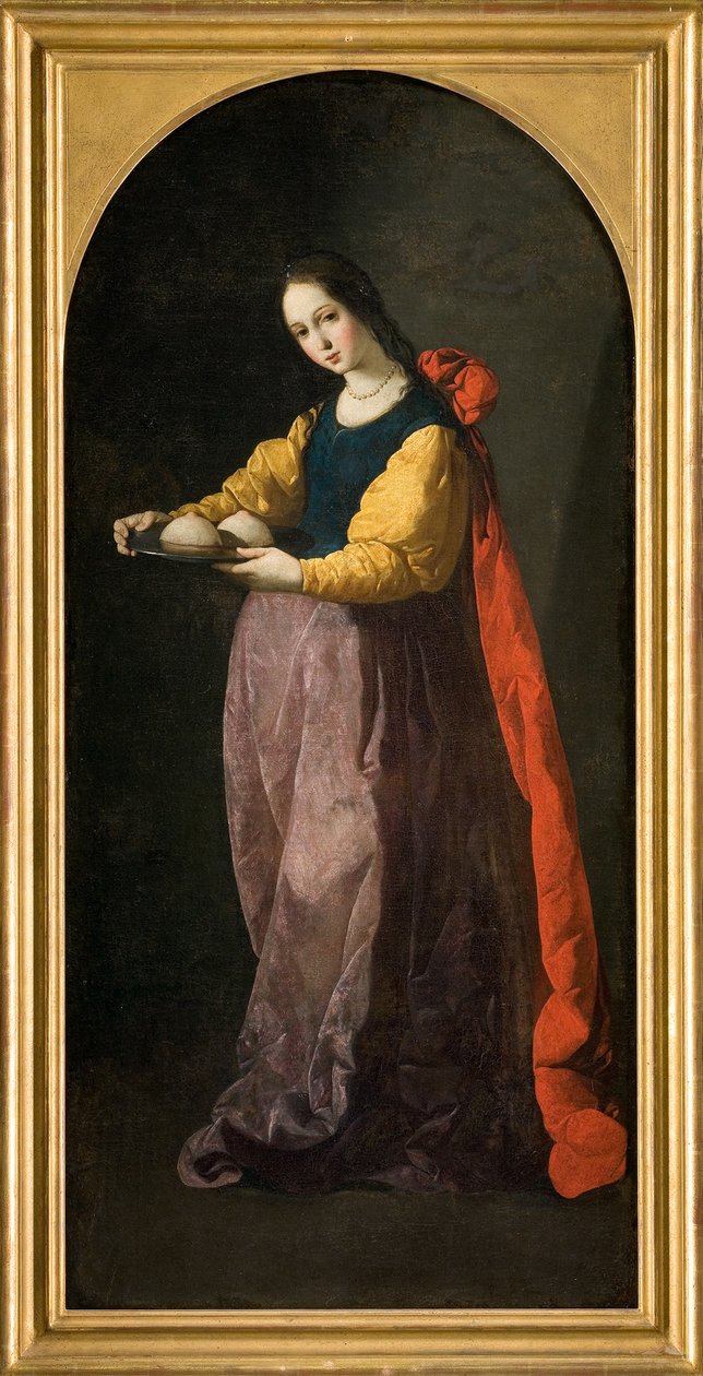 Svatá Agatha, mezi 1630 a 1635 od Francisco de Zurbaran