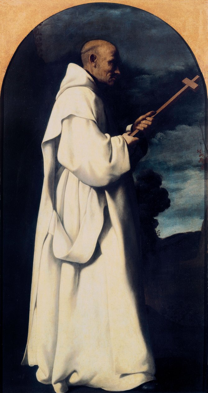 Svatý Bruno od Francisco de Zurbaran