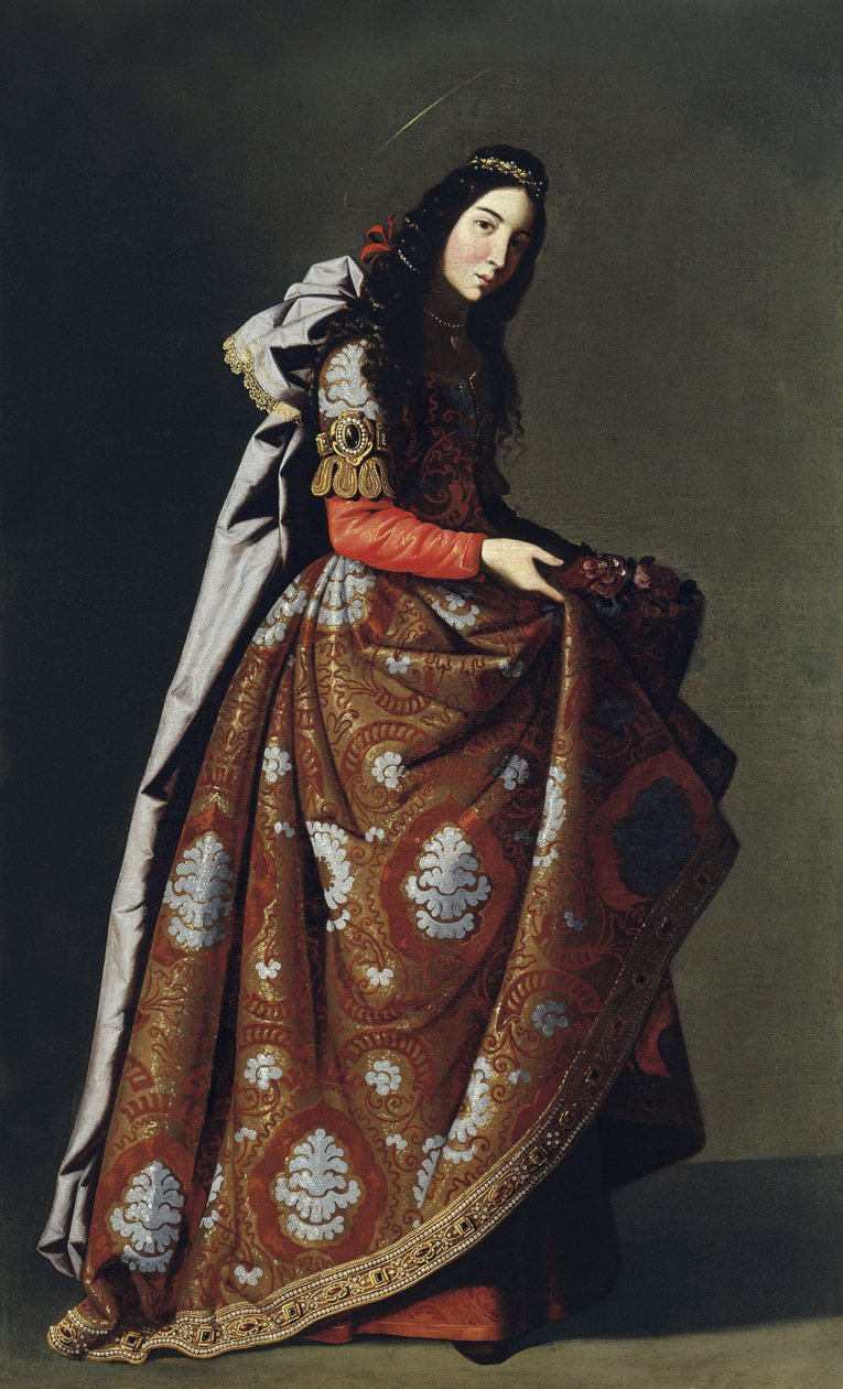 Svatá Casilda z Toleda, asi 1630-1634 od Francisco de Zurbaran