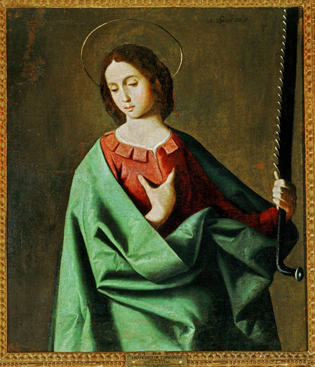 Svatá Eufemie ... (obraz na plátně) od Francisco de Zurbaran