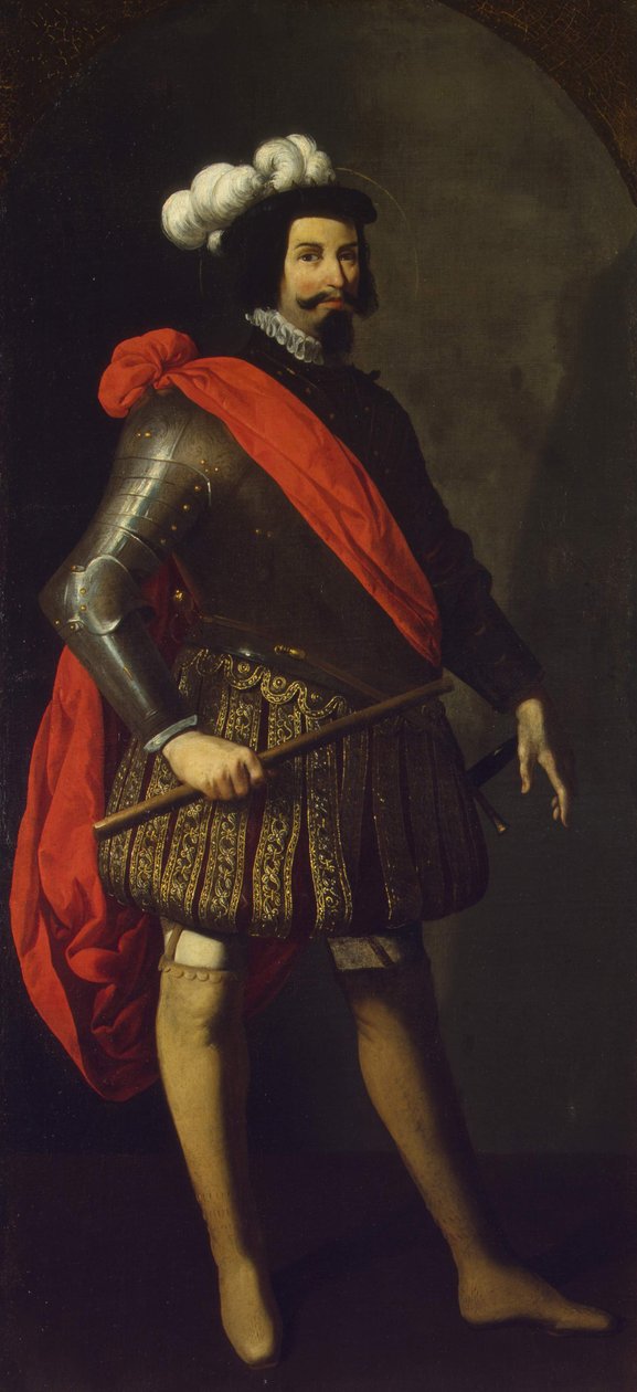 Svatý Ferdinand III Kastilský, asi 1630-1634 od Francisco de Zurbaran