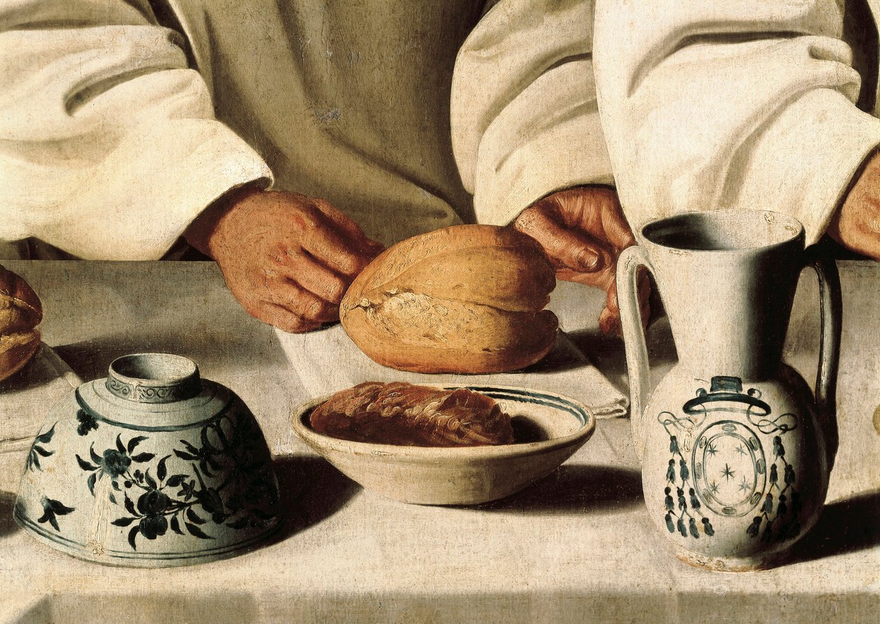 Saint Hugues, detail obrazu Francisca de Zurbaran od Francisco de Zurbaran
