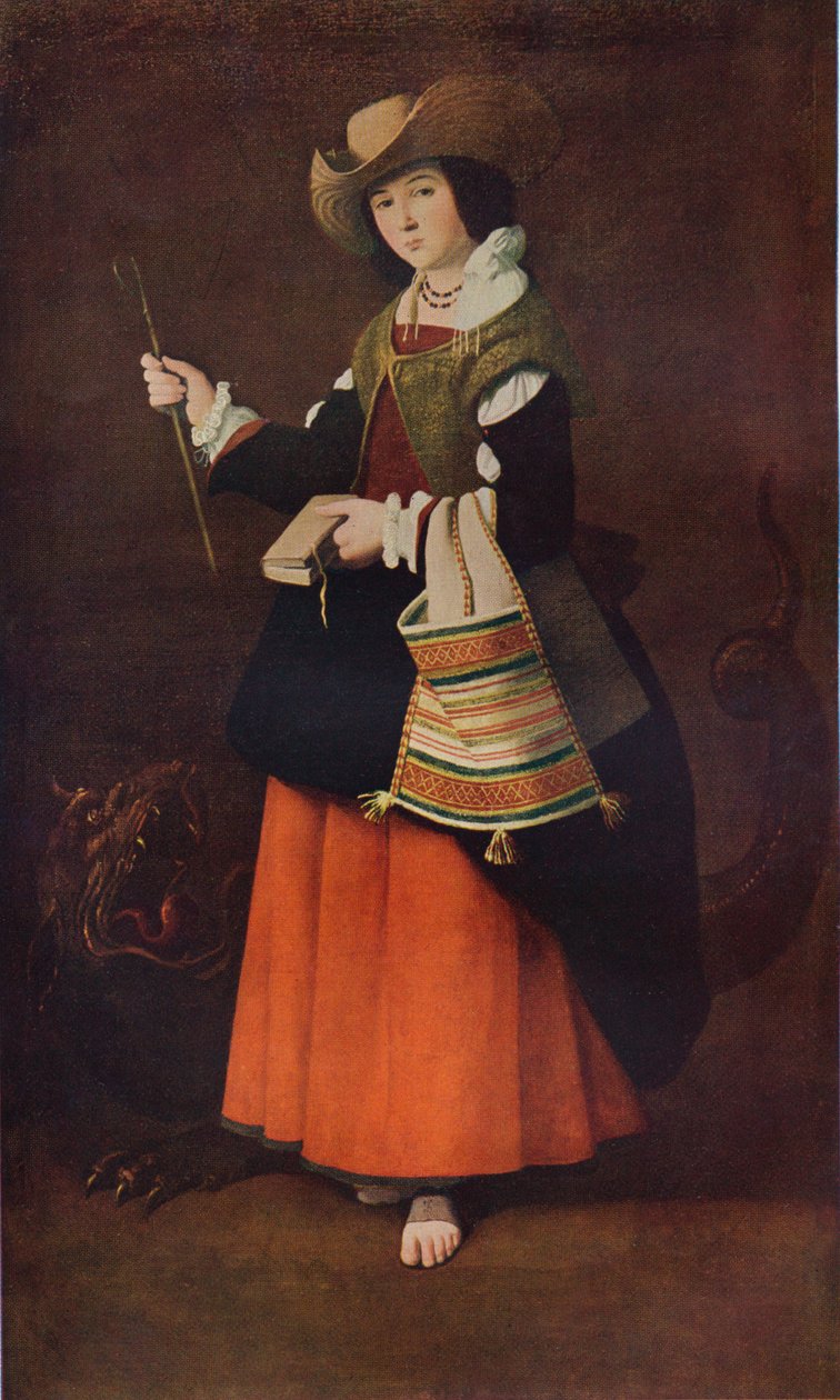Svatá Markéta Antiochijská, c1630, 1937 od Francisco de Zurbaran