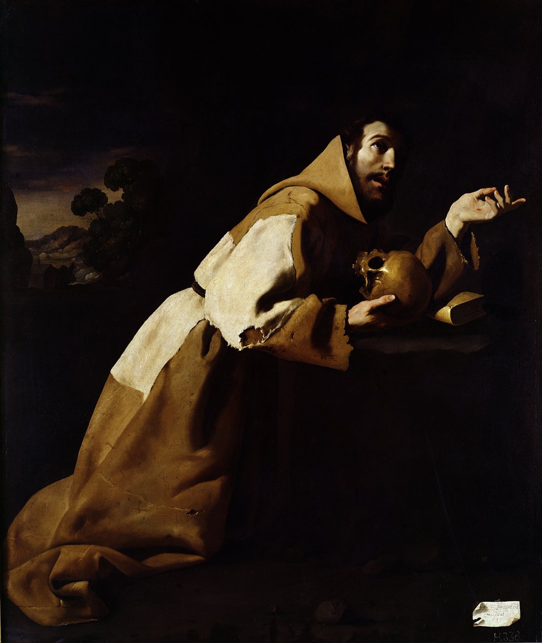 Svatý František v meditaci, 1639 od Francisco de Zurbaran