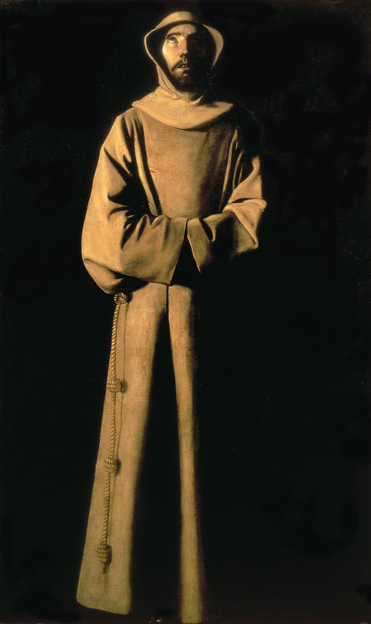 Sv. František z Assisi, kolem roku 1640 (olej na plátně) od Francisco de Zurbaran