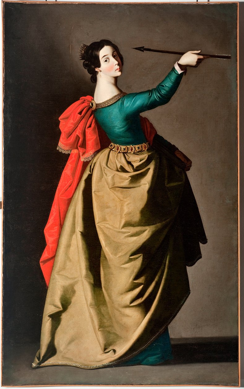Svatá Uršula (olej na plátně od Francisco de Zurbaran