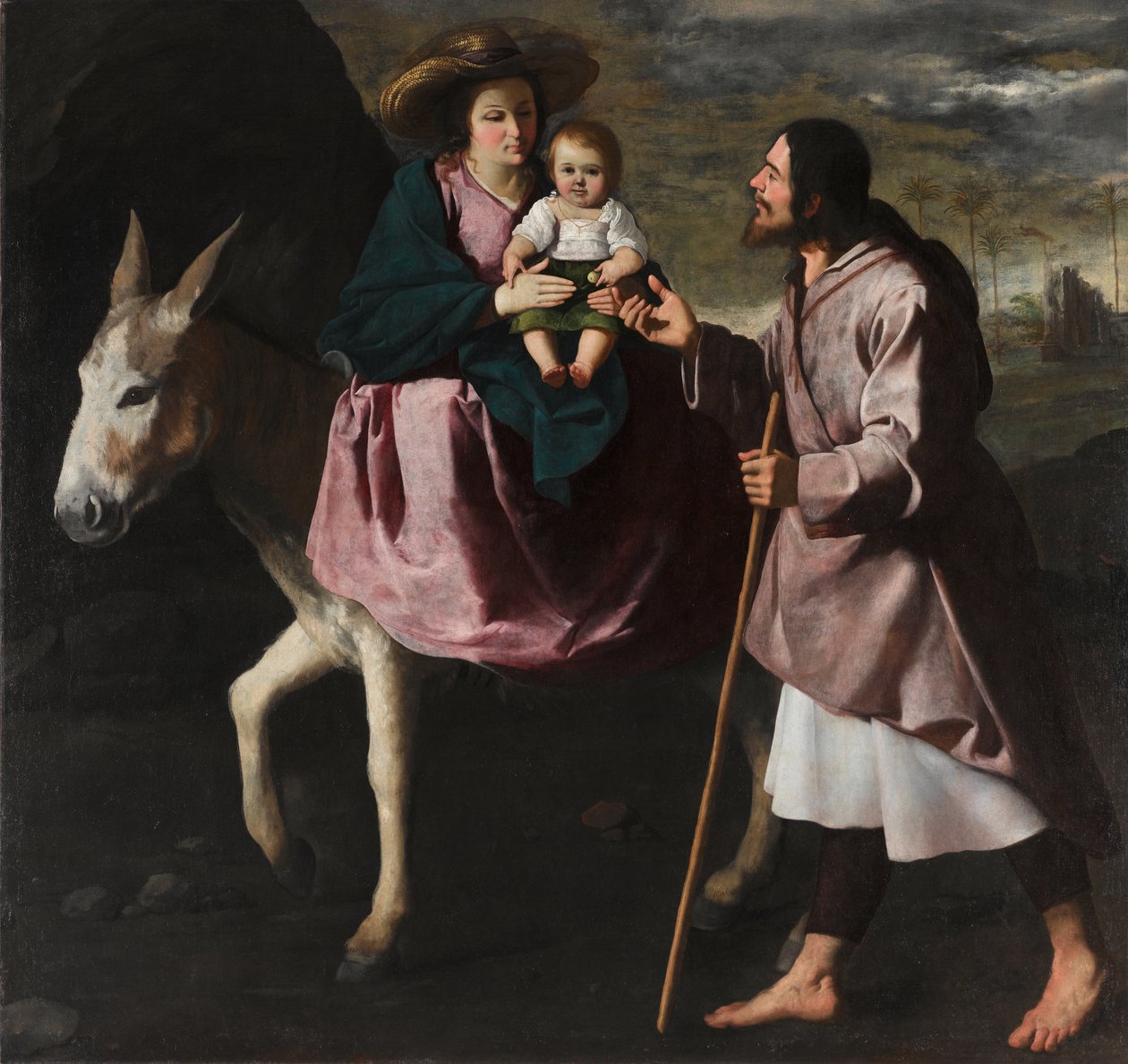 Útěk do Egypta, cca 1638-40 (olej na plátně) od Francisco de Zurbaran