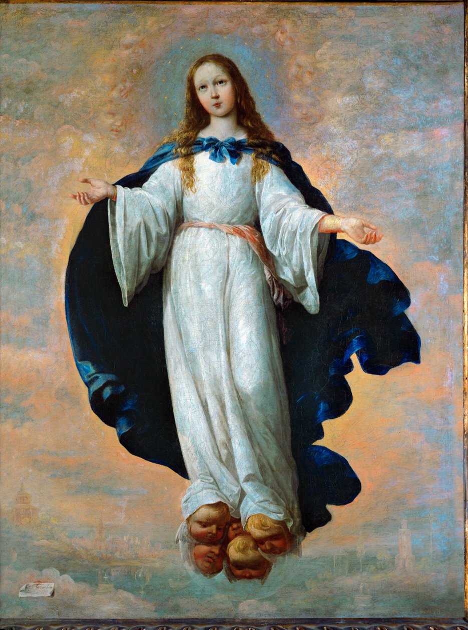 Neposkvrněné početí ... (olej na plátně) od Francisco de Zurbaran