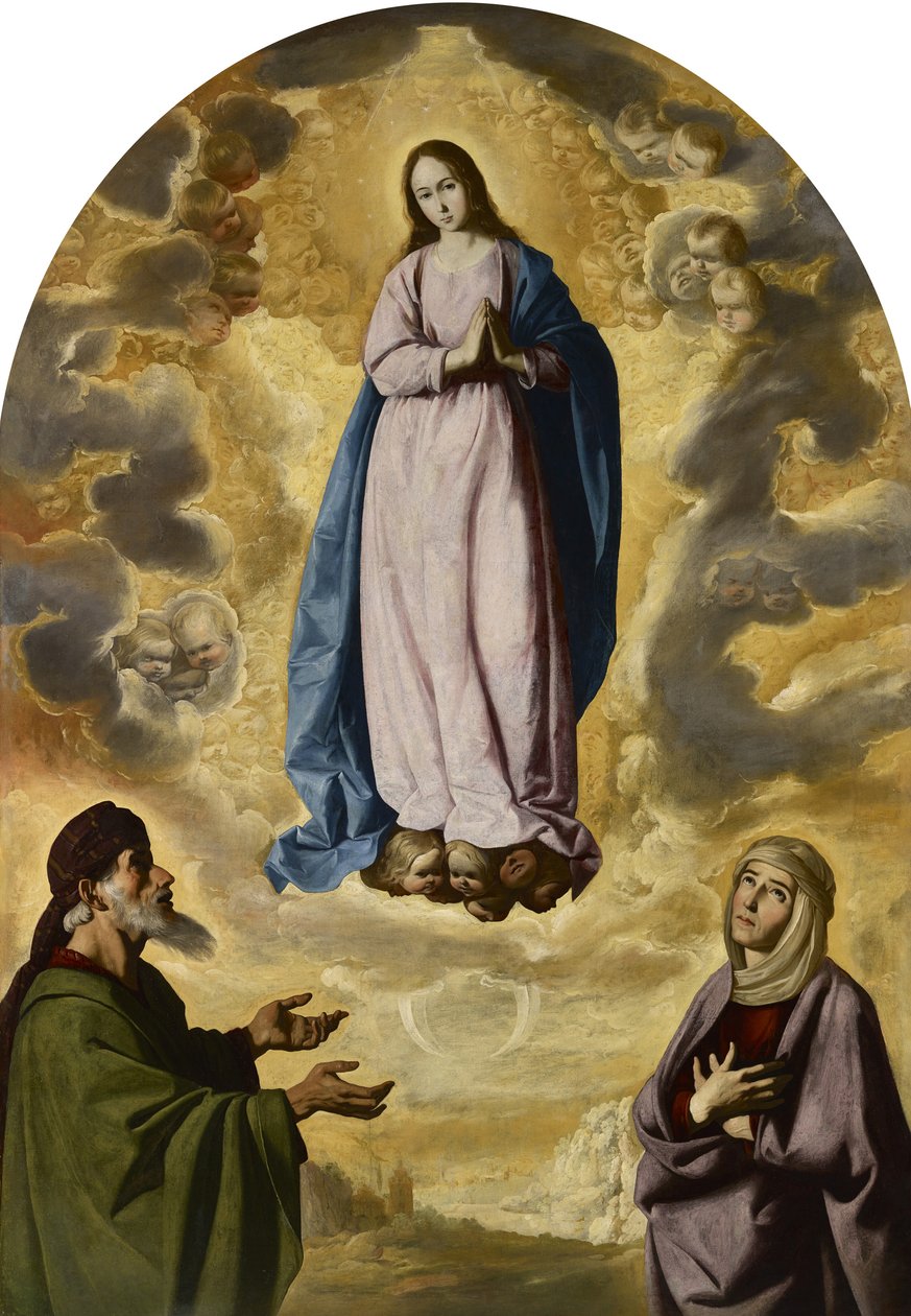Neposkvrněné početí se svatým Joachimem a svatou Annou od Francisco de Zurbaran