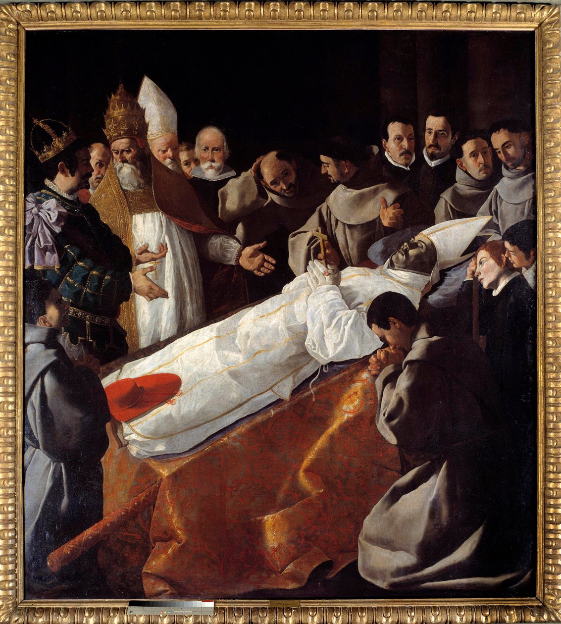 Výstava těla svatého Bonaventury (1221-1274) Obraz Francisca de Zurbaran (1598-1664) 17. století ne. 2,5x2,25m od Francisco de Zurbaran