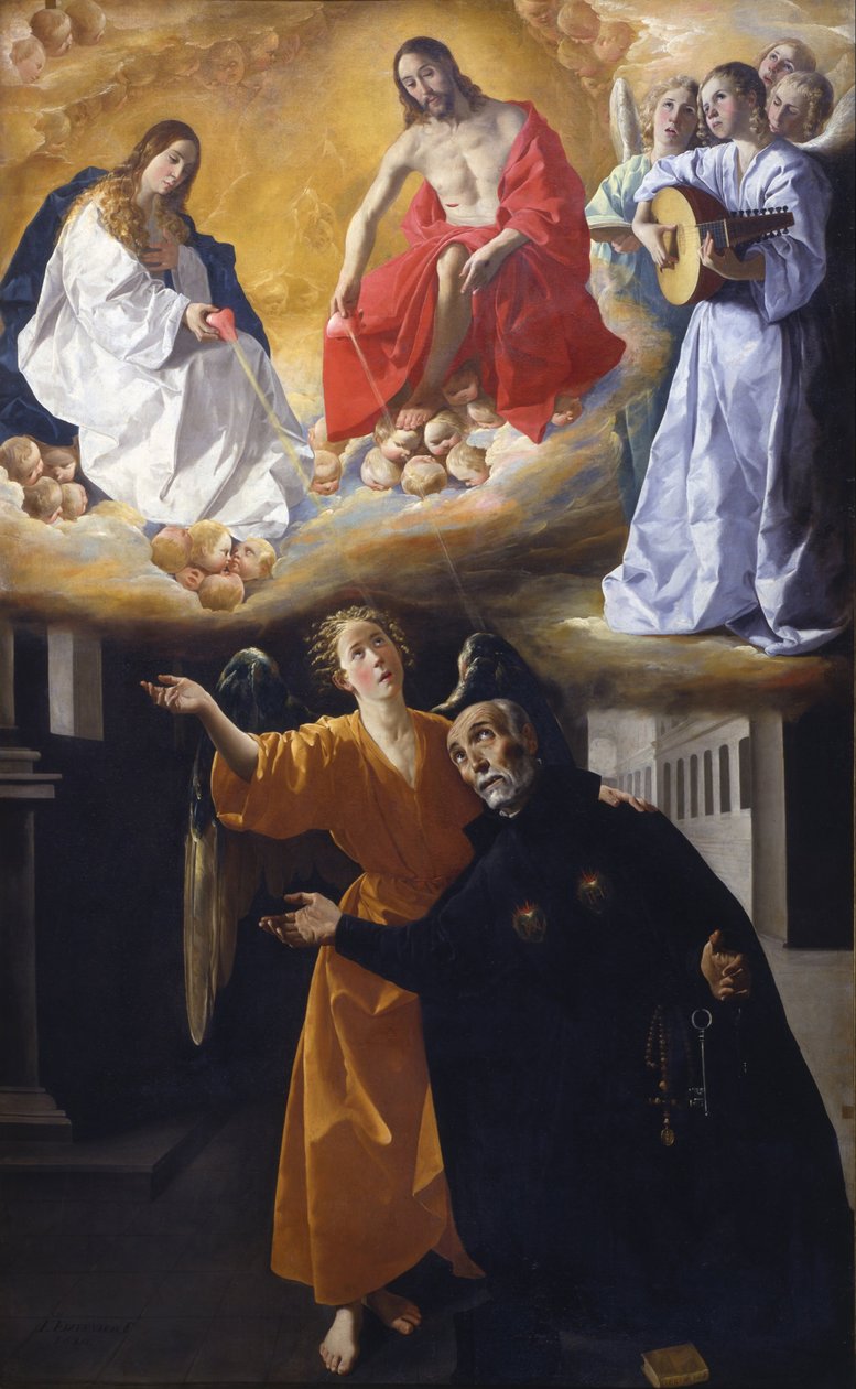 Vize svatého Alfonse Rodrígueze od Francisco de Zurbaran