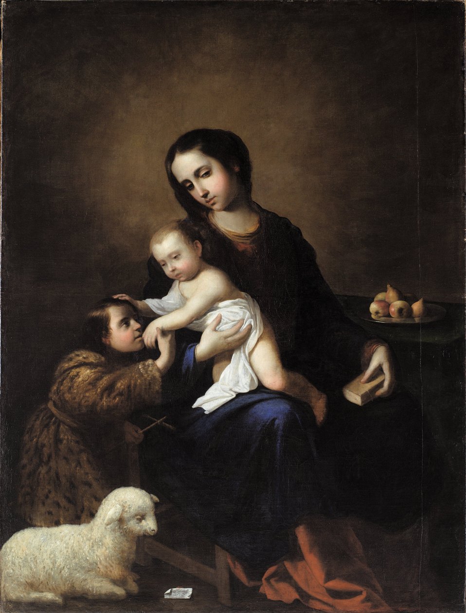 Panna Maria s Ježíškem a svatým Janem Křtitelem jako dítětem od Francisco de Zurbaran
