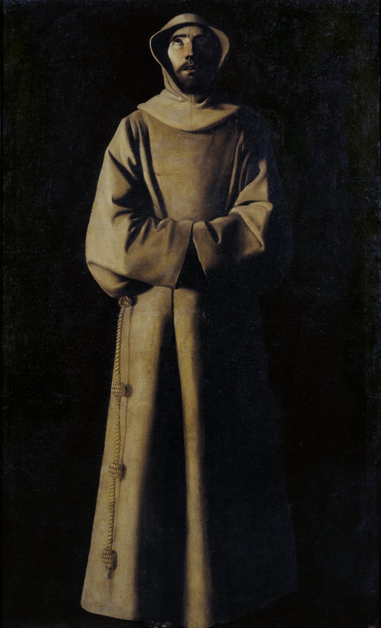 Svatý František z Assisi podle vize papeže Mikuláše V. od Francisco de Zurbaran