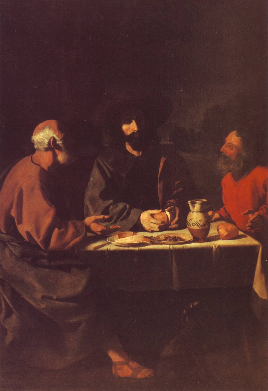 Večeře v Emauzích od Francisco de Zurbaran