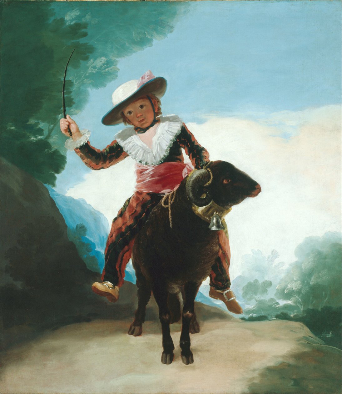 Chlapec na berana od Francisco de Goya