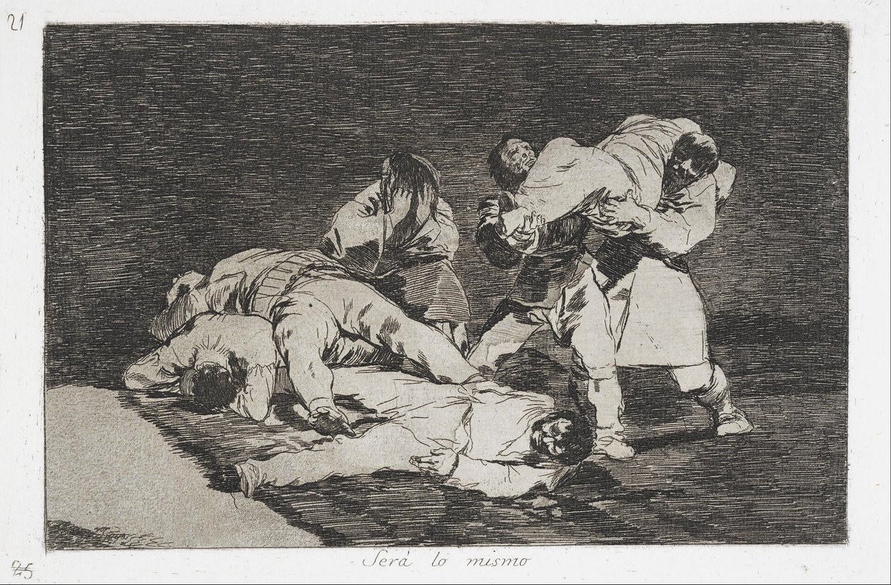 To samé ze série Disasters of War od Francisco de Goya