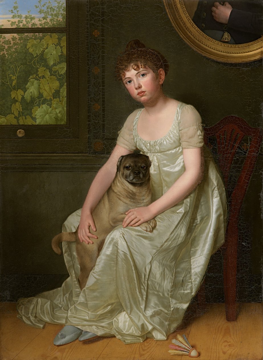 Portrét Sylvie de la Rue (olej na plátně) od Franciscus Joseph Octave van der Donckt