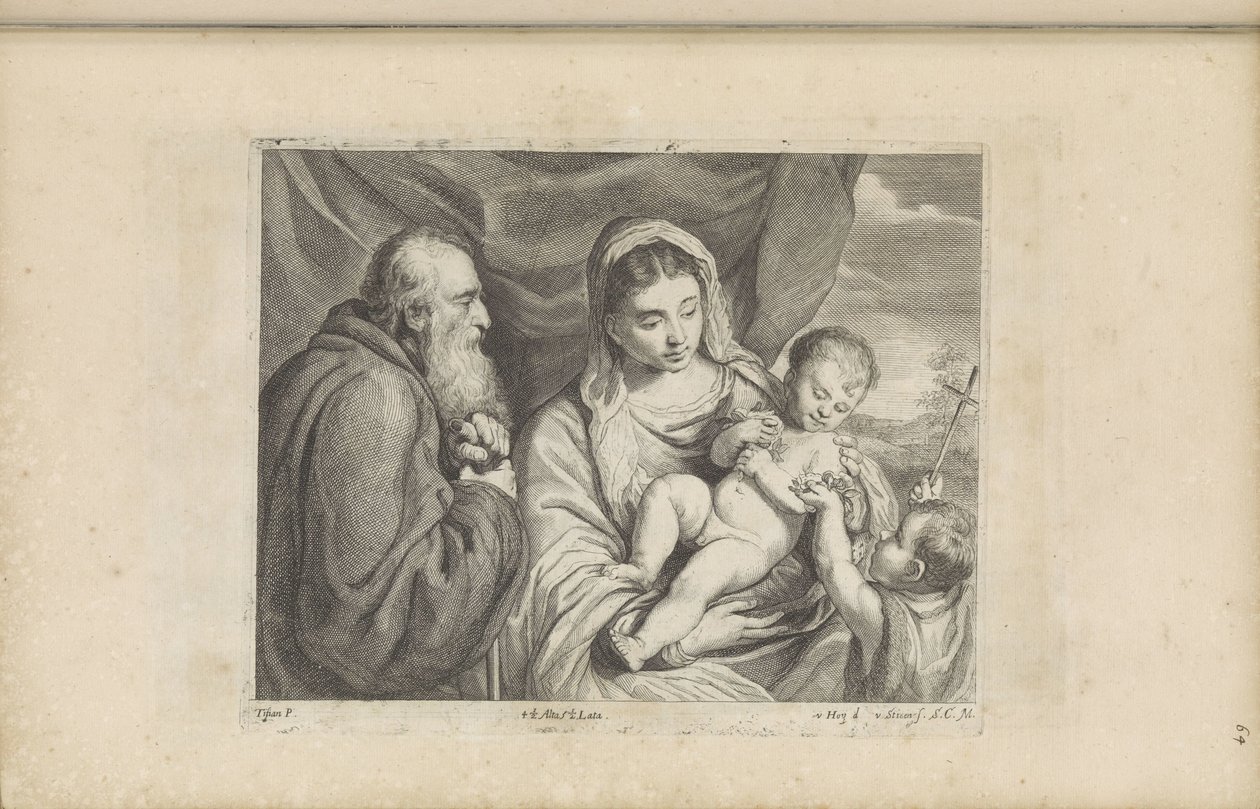 Marie s Ježíškem a mladý Jan Křtitel od Franciscus van der Steen