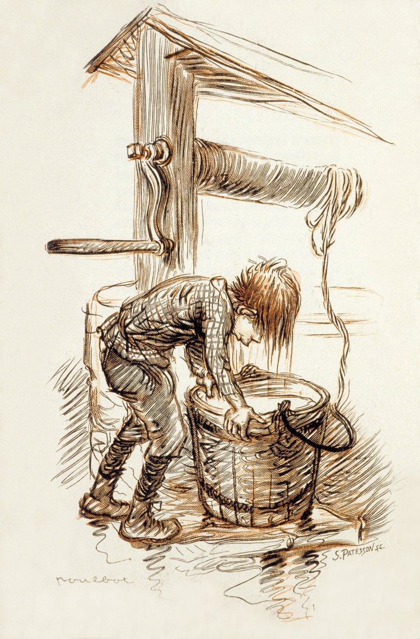 Ilustrace z „Poil de Carotte“ (Mrkvová hlava) od Julese Renarda (1894) od Francisque Poulbot