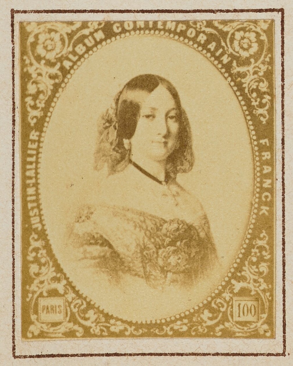 Španělská infantka María Luisa Fernanda, vévodkyně z Montpensier od Franck (François Marie Louis Alexandre Gobinet de Villecholles)
