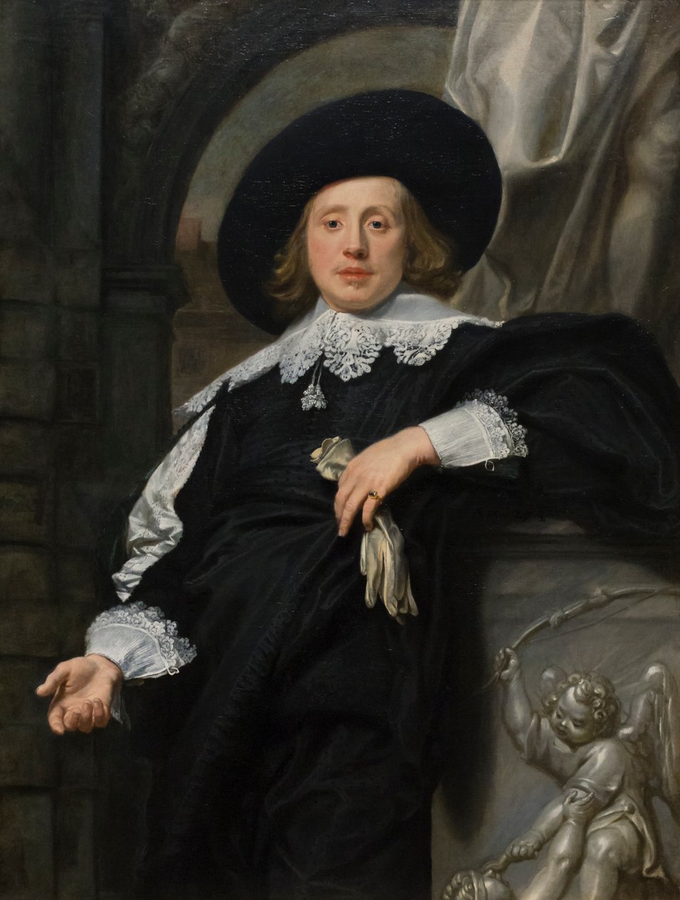 Portrét muže od Franco Flemish School