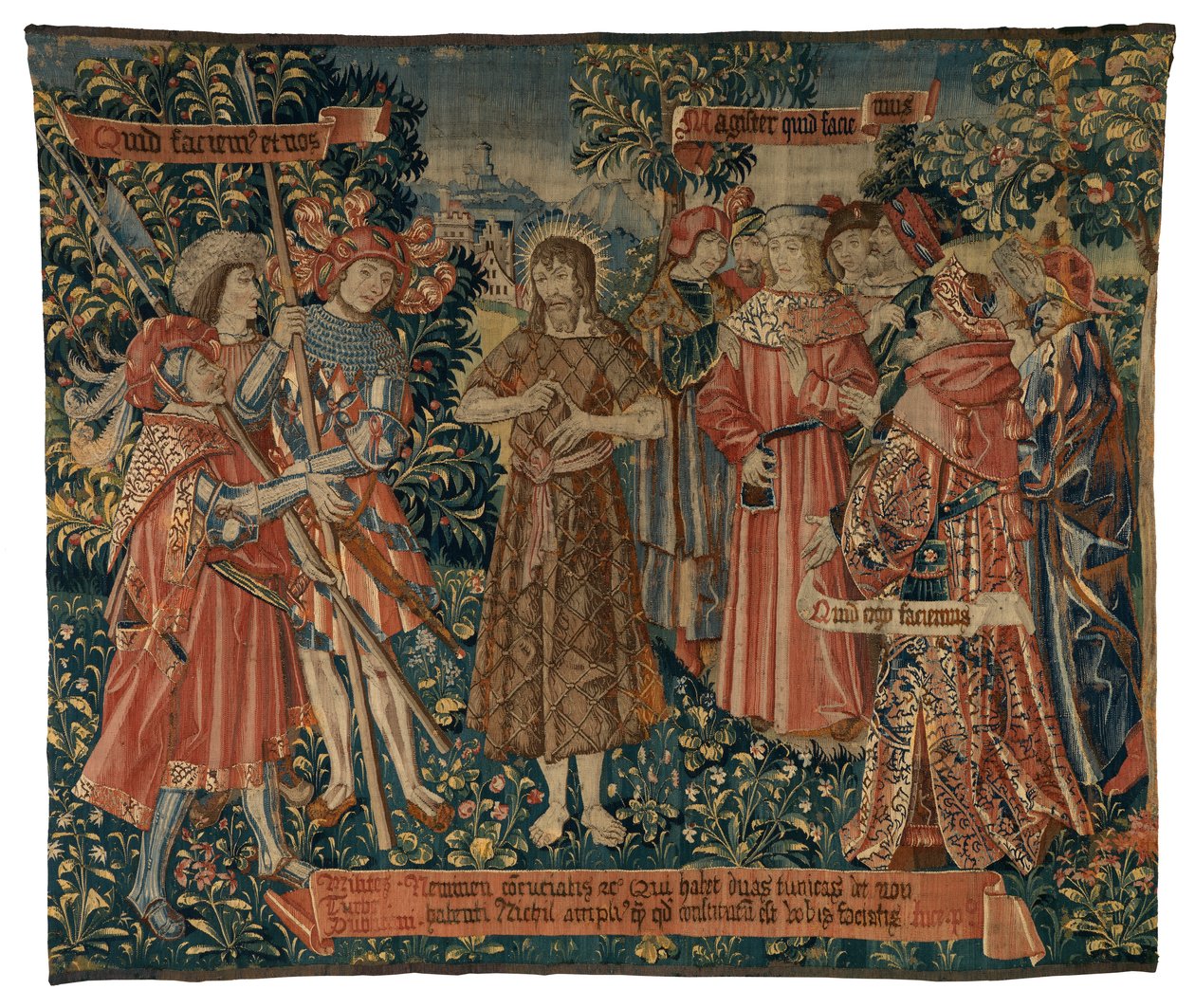 Kuvakudos, Pyhän Johanneksen saarna (villaa ja silkkiä) od Franco Flemish School