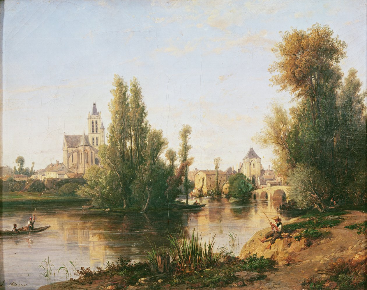 Moret-sur-Loing od Francois Antoine Leon Fleury