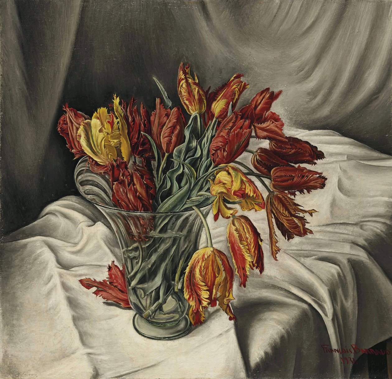 Tulipány perroquetsn od Francois Barraud