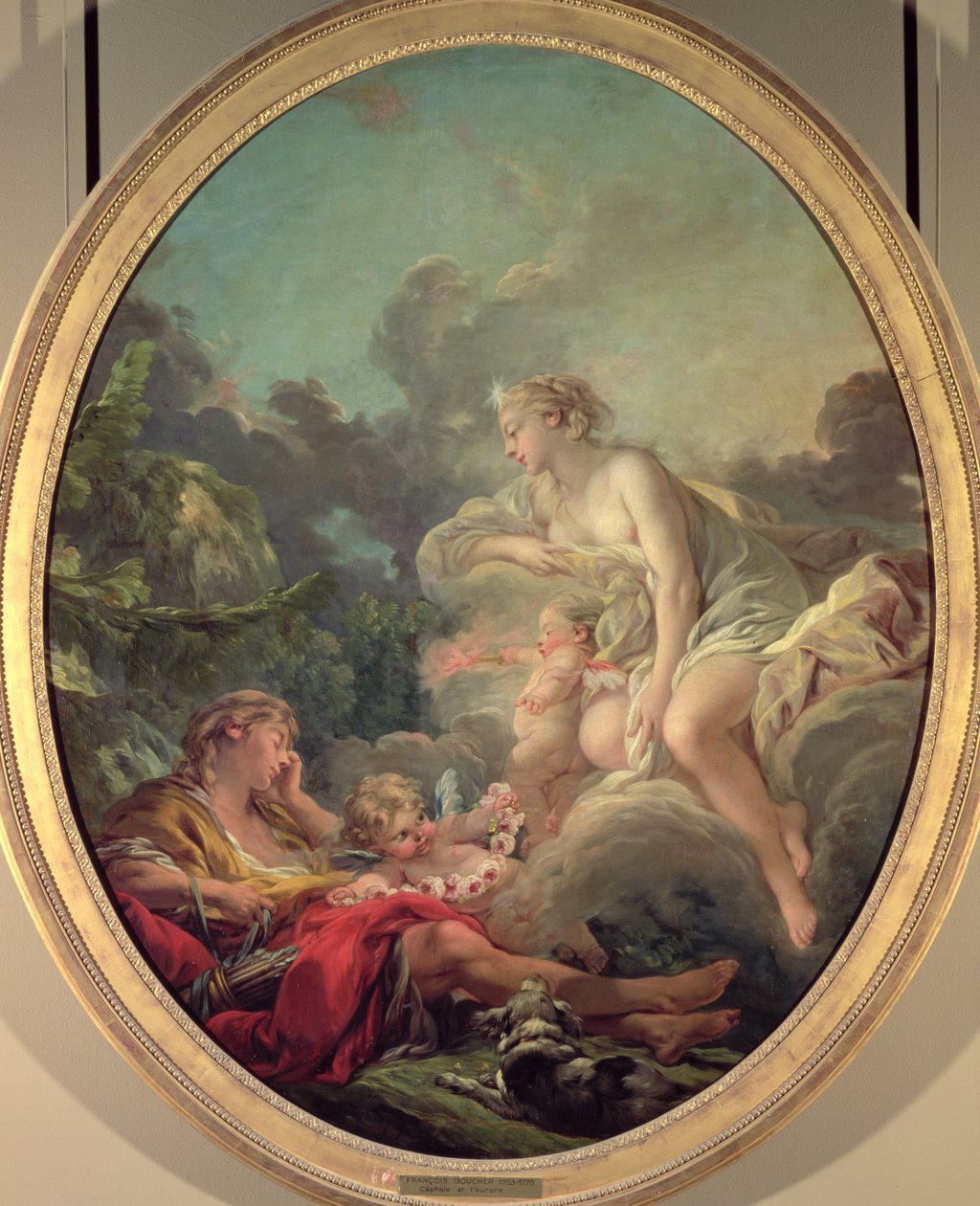 Cephalus a Aurora, 1764 od François Boucher
