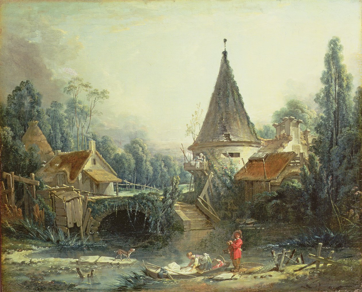 Krajina poblíž Beauvais, počátek 40. let 18. století od François Boucher