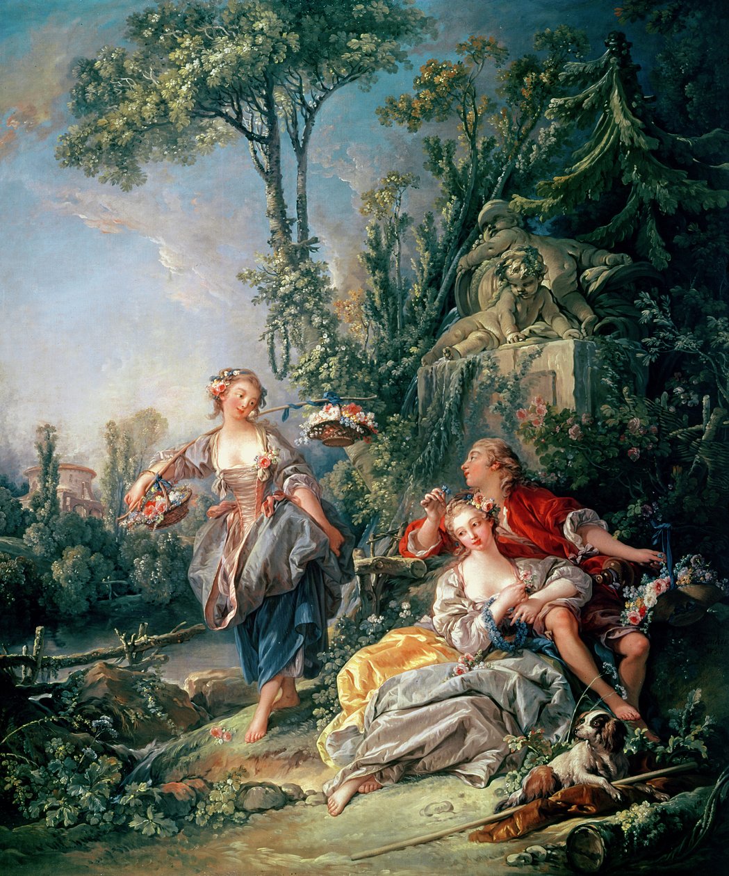 Milenci v parku od François Boucher