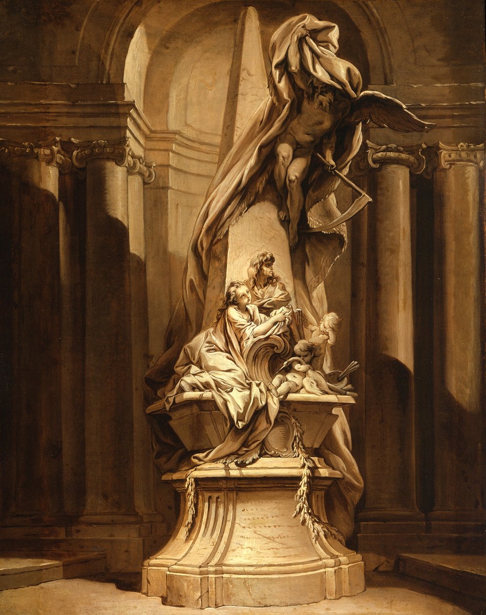 Památník Mignard, c.1735 od François Boucher