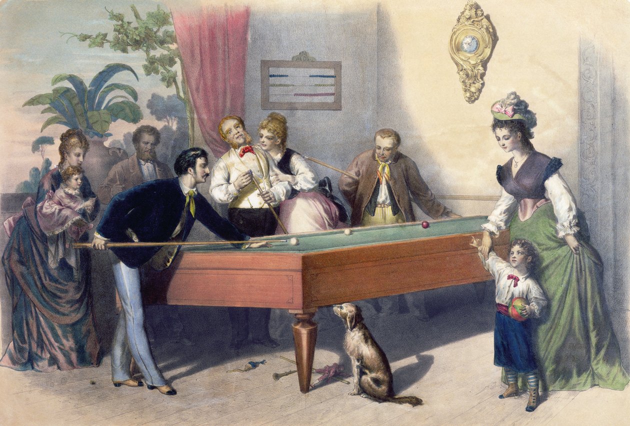 Rodinná neděle, cca 1860-70 od Francois Constant Mes