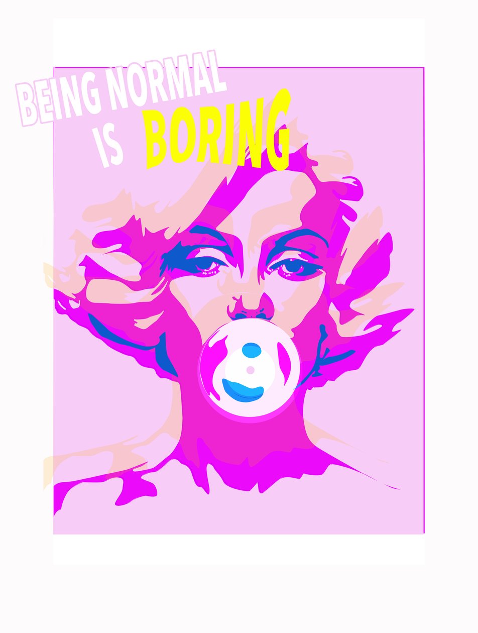 Bubble Gum, 2015 (sítotisk na papíře) od Francois Domain