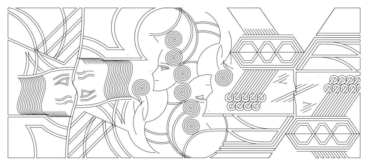 In a Feydeau, 2015, (digitální malba) od Francois Domain